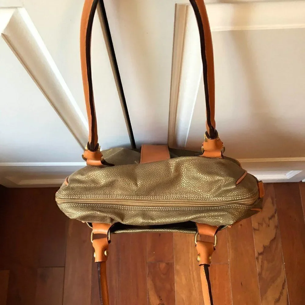 Brics Olive Green Micro Suede Shoulder Bag‎